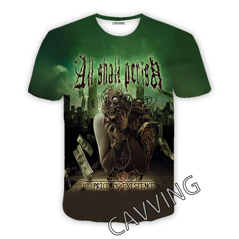 

Повседневные футболки CAVVING с 3D принтом «All Will Perish рок», футболки в стиле хип-хоп, топы в стиле Харадзюку, одежда для мужчин и женщин