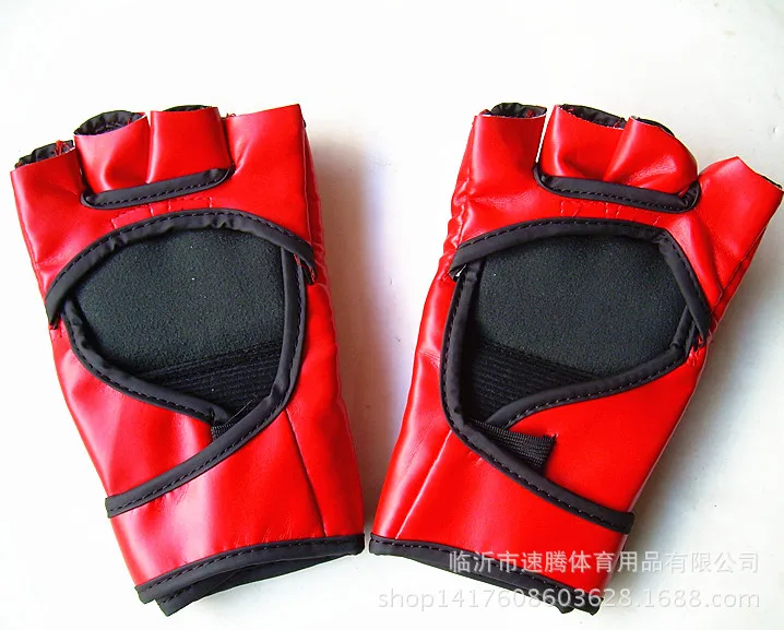 Перчатки для бокса Sagitar Flame MMA, полуперчатки для бокса, Санда, перчатки для игры в мешки с песком, боксерские перчатки