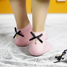 3 пары, носки с бантиком, Японские Женские носки для студентов, милые короткие носки в стиле Лолиты для девочек-подростков, милые короткие носки, консервативный стиль, Mori girl