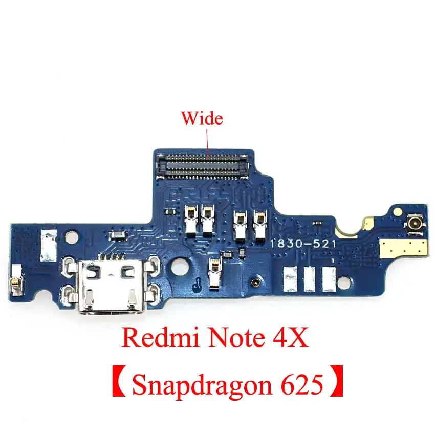 Юйси Замена микрофонный модуль+ USB плата с зарядным портом гибкий кабель Разъем для Xiaomi Redmi Note3 Note 3 Pro 4 4X MTK X20 - Цвет: 2-Redmi Note 4X
