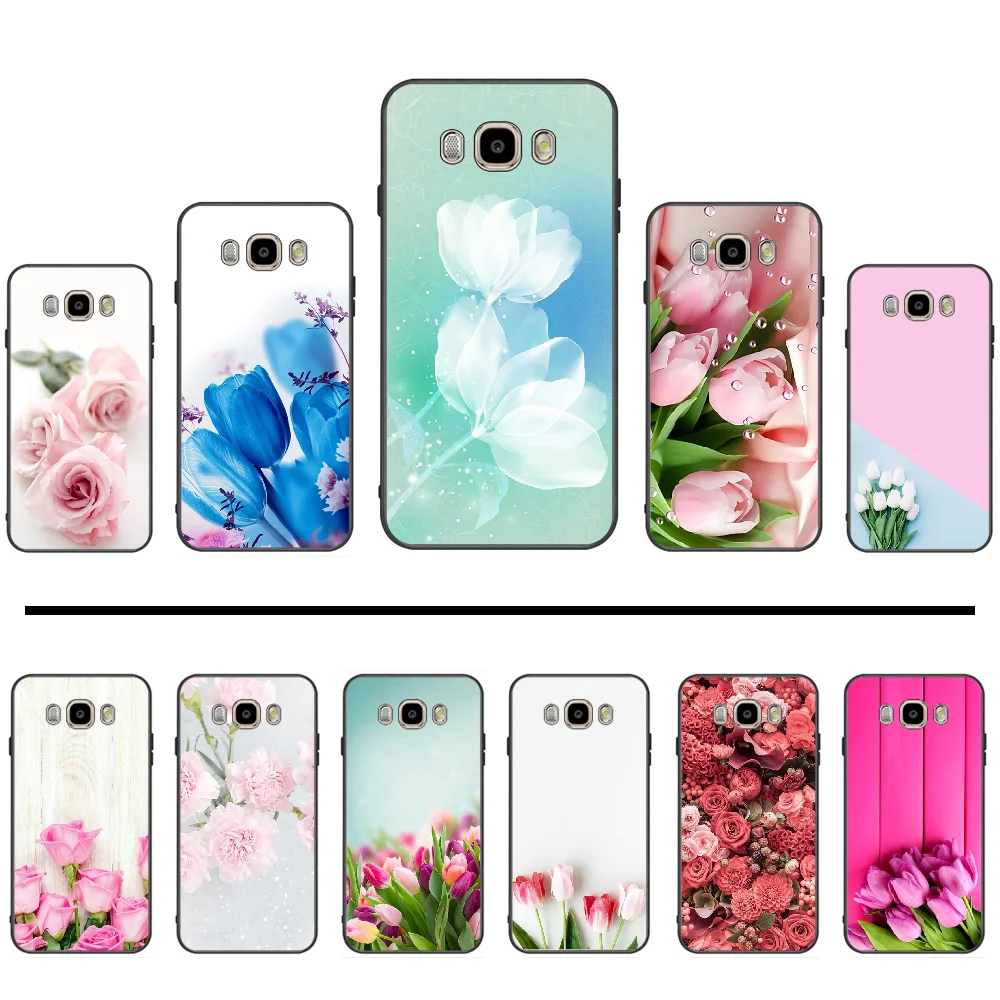 Peony flower Phone Cover For Samsung Galaxy J2 J4 J5 J6 J7 J8 2016 2017 2018 Prime Pro plus Neo duo | Мобильные телефоны и