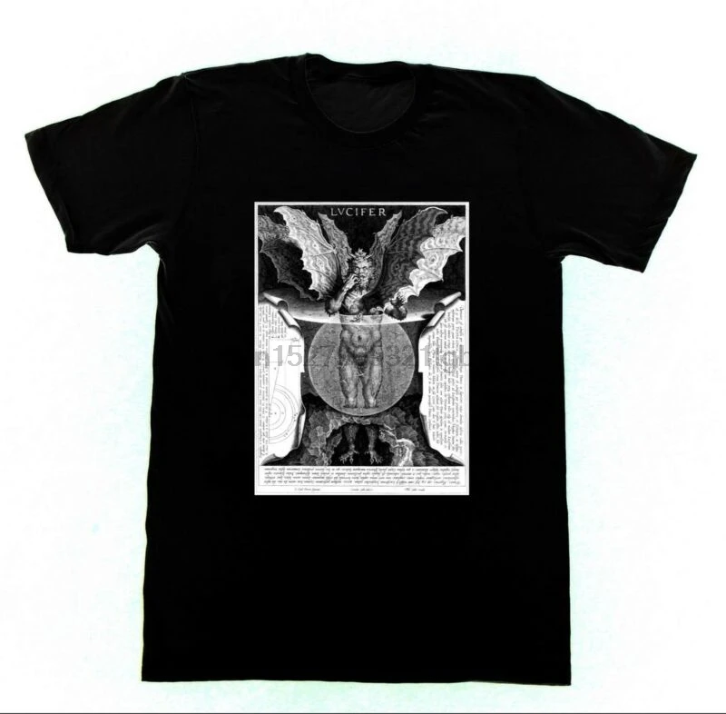 Lucifer - Dante's Inferno Tshirt 28 T-Shirt Church Satan Pentagram Witchcraft |