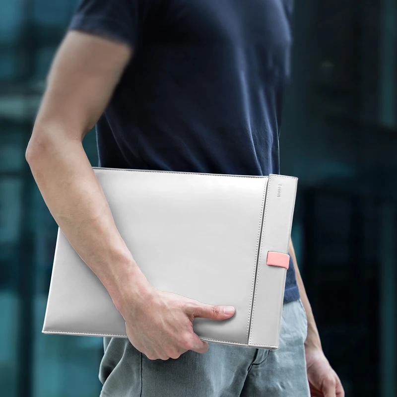 Чехол для ноутбука Baseus для Macbook Air 13, супер тонкий двухслойный чехол для ноутбука, чехол для Macbook Pro, сумка для ноутбука - Цвет: White
