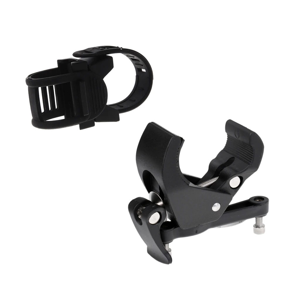 Plastic Bike Flashlight Cage Holder and Bike Handlebar Water Bottle Cage Holder