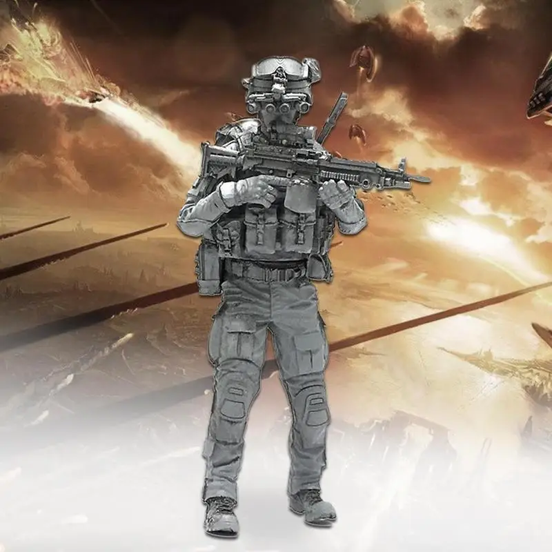 YUFAN 1/35 современный американский солдат специальной силы из смолы 5 см статическая эпоксидная смола модель игрушки включает в себя подлинную упаковку AH-02