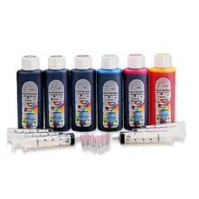 6x100 мл краситель чернила для канона PIXMA MG8150 MG6150 MG6250 MG8250 принтер PGI-525 PGBK CLI-526 BK C M Y GY 6 цветные чернила