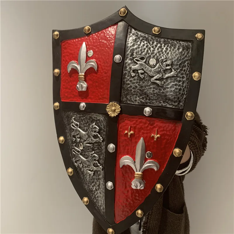 1:1 Medieval Warrior Royal Guard Heart Shield Cosplay Weapon Prop Movie Game Anime Role Play Halloween Link Cos Gift PU cosplay prop cosplay toy cosplay shield