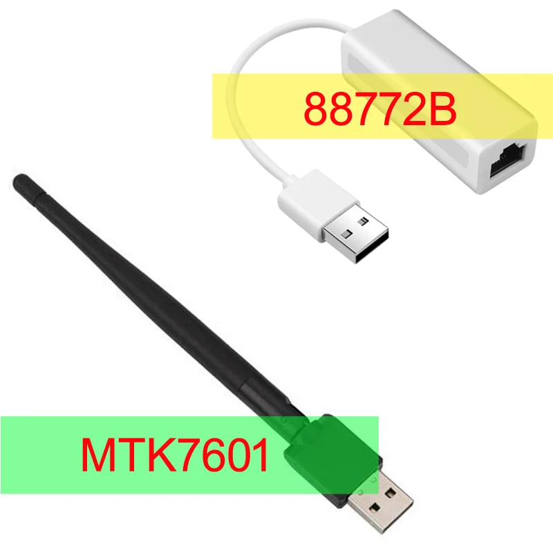 Koqit K1/U2 MTK7601 беспроводной USB WiFi 88772B к RJ45 Lan Ethernet сетевой адаптер DVB T2 tv Box S2