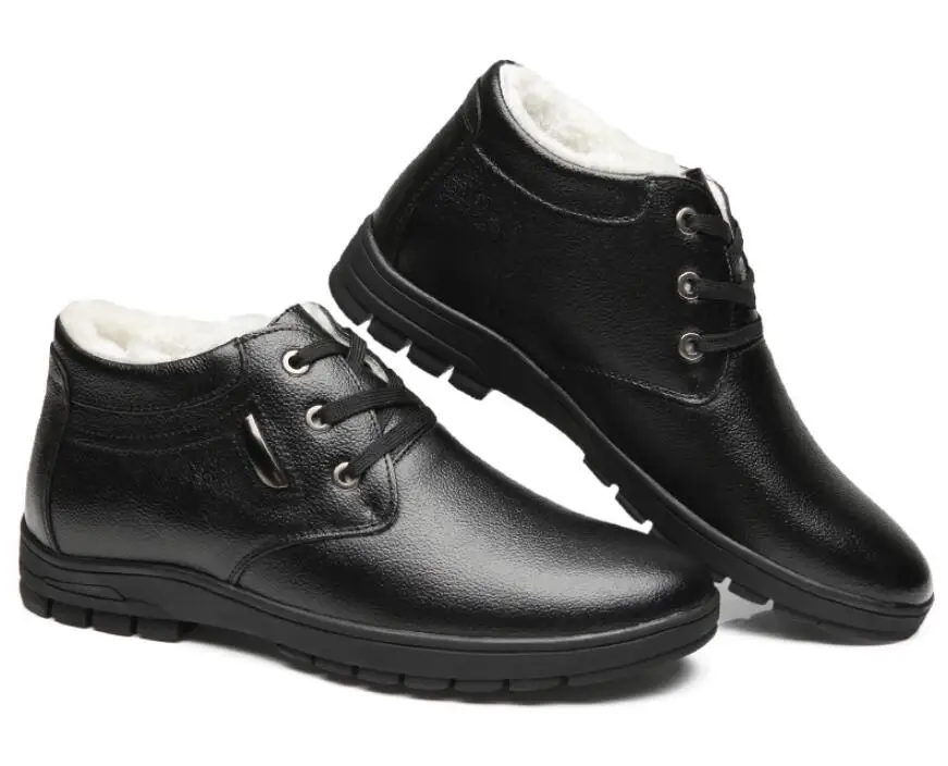 Очень теплые зимние мужские Ботильоны; ботинки из натуральной кожи; Мужская безопасная обувь; мужские ботинки на меху в военном стиле; мужские ботинки; botte Hombre bot erkek
