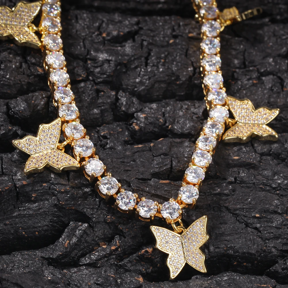 BLING KING 5 мм CZ драгоценный камень теннис ожерелье Iced Out Циркон 1 ряд теннис ожерелье хип-хоп ювелирные изделия