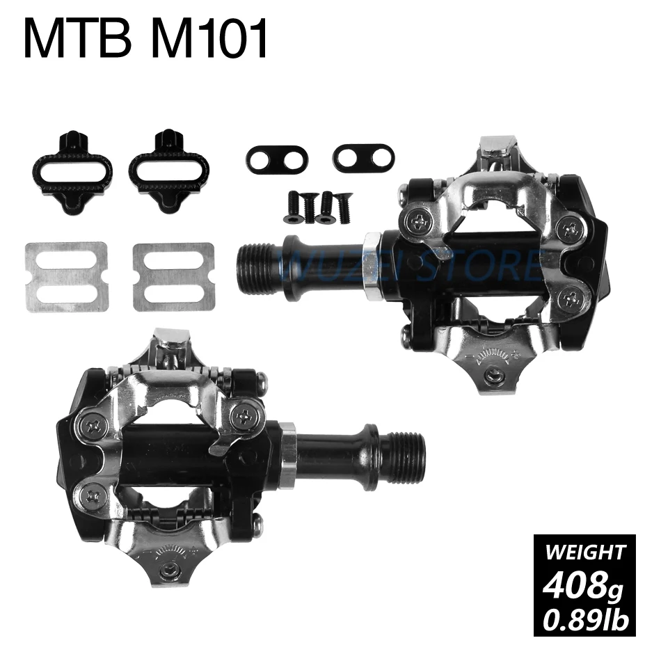 Педаль для велосипеда M101, Самоустанавливающаяся, бесклипсовая, SPD, педаль для горного велосипеда RD2, педаль для шоссейного велосипеда с шипами SH11 MTB, части из алюминиевого сплава