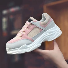 Hot Sale Women Walking Shoes Fly Weave Air Cushion Spring Breathable Female Trainers Shoes High Quality Women Sneakers