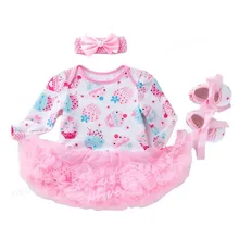

Baby Birthday Dress 1 Year Birthday Outfits Infant Toddler Baby Girl Clothes Photo Shooting Dress with Headband