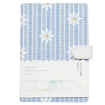 

Blue 128 Sheets Canvas Notebook Journals Monthly Weekly Daily Planner Study Work Agenda