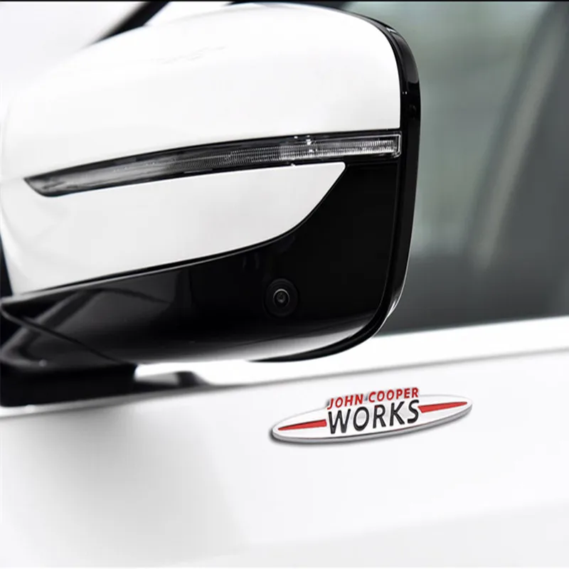 

Car Styling Decal Decoration Tail Rear Side Emblem for JCW logo Grille Badge Sticker for MINI Cooper JCW F55 F56 R50 R52 R53 R56