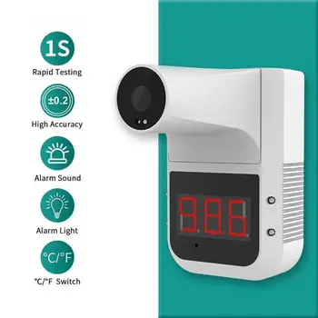 

Wall-Mounted Infrared Thermometer Non-Contact Forhead Standing Measuring Detachable Smart Sensor Automatic Digital Temperature