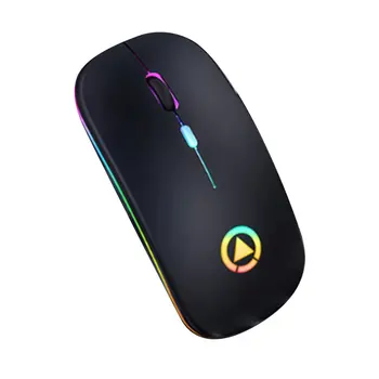 

Silver Eagle A2 7 Colors Backlit Mosue Silent Mute Rechargeable Wireless Mouse Computer Accessories for Home Office Games
