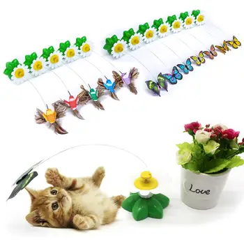 

1PC Automatic Electric Rotating Butterfly Hummingbird Shape Cat Teaser Scratch Toy Butterfly Interactive Pets Supplies