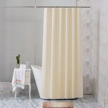 

Translucent Plain Shower Curtain Hexagonal Waterproof Shower Curtain