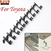 10 шт. автомобильный коврик зажимы Крепежные крючки зажим держателя Пряжки Ручки для Lexus ES RX IS GX GS LS LX SC ковровое покрытие фиксатор