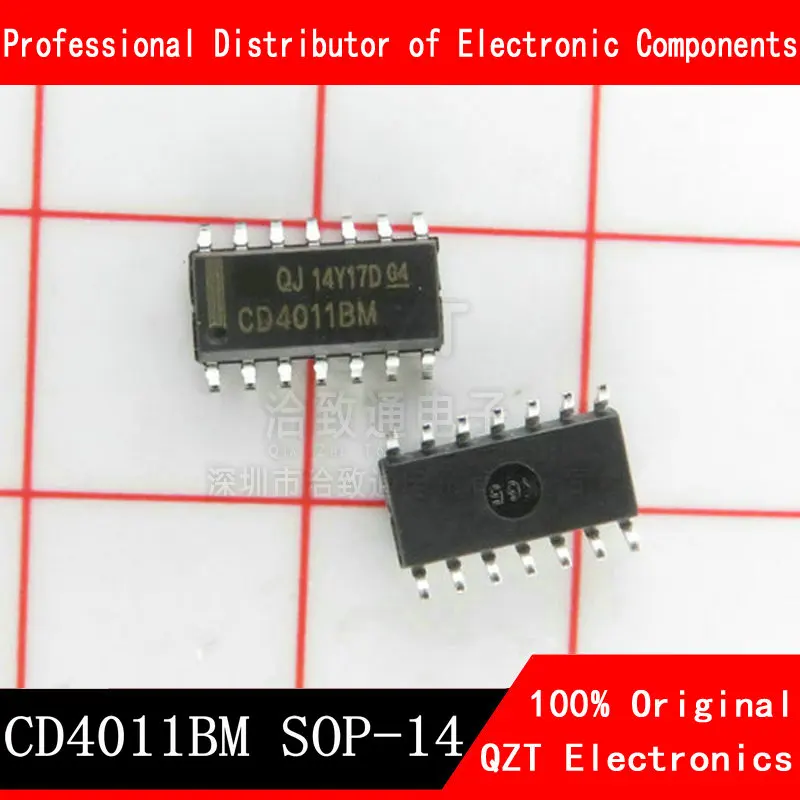 10PCS CD4011BM SOP14 CD4011B CD4011 4011 SOP-14 SMD New and Original IC Chipset 5pcs lot btt6030 2eka btt6030 2e btt6030 sop14 chipset 100% new