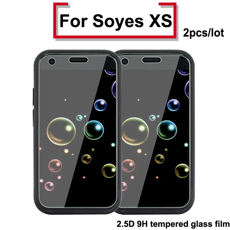 2 шт 2.5D протектор экрана для Soyes XS протектор 9H закаленное стекло для Soyes X S mini phone SoyesXS полная защитная стеклянная пленка