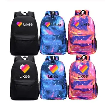 

Russia Style Likee Video Backpack School Bags for Teenage Girls Boys Daily LIKEE Backpack Kids Book Bags Casual Travel Bags