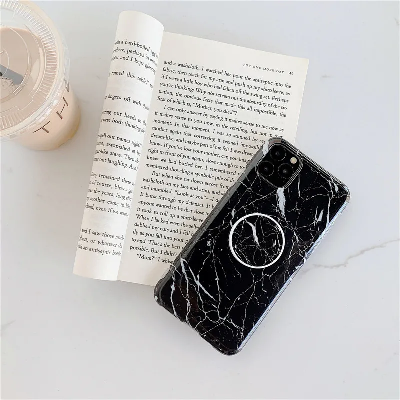 Model 1 Для iphone XR мраморный чехол, чехол-подставка для телефона для iphone 11 Pro Max X Xs XR 6 6s 7 8 Plus Мягкая силиконовая задняя крышка - Цвет: Model 1