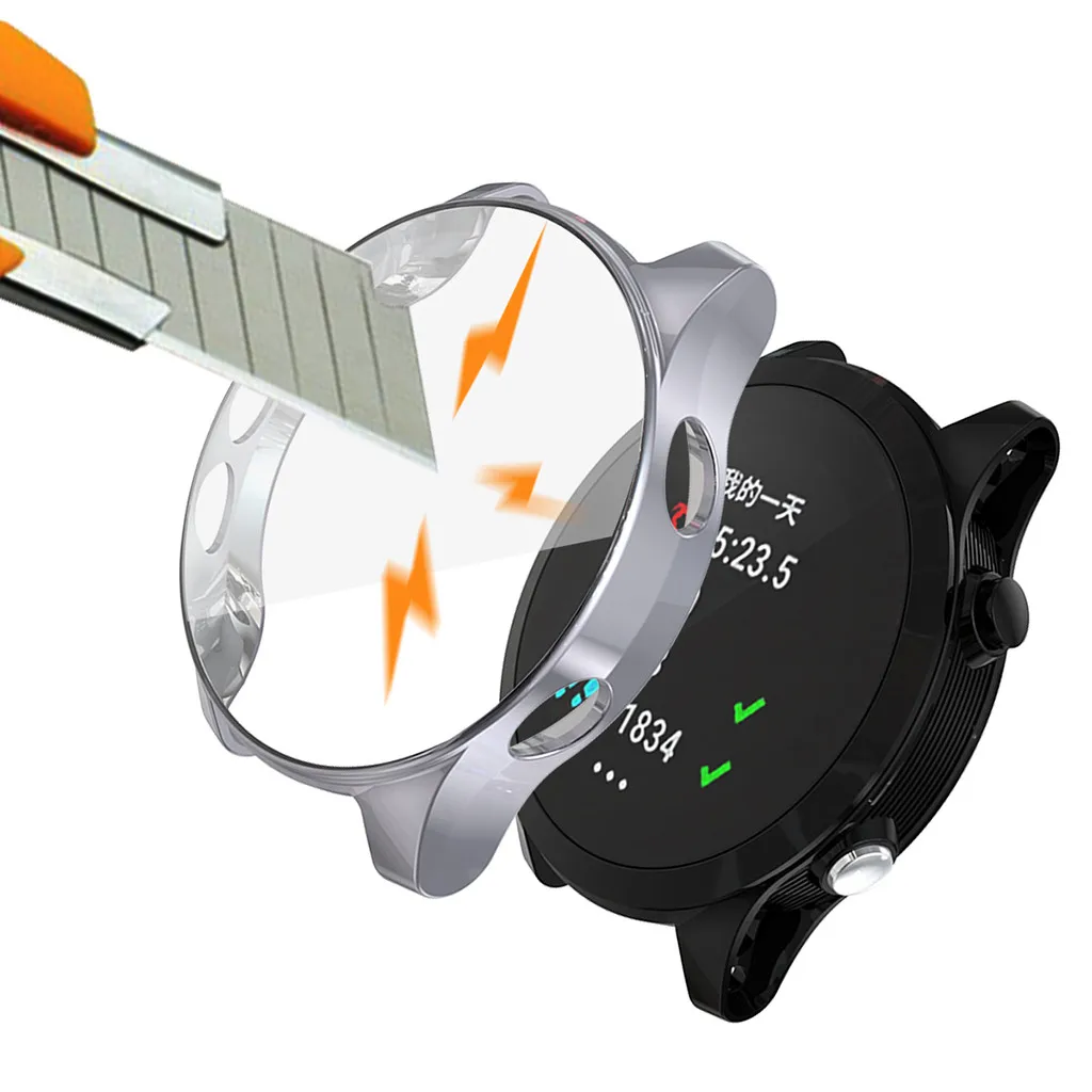 Ouhaobin Смарт-часы ТПУ защитный чехол для Garmin Forerunner 945/935 прозрачный ТПУ защитный чехол 902#2