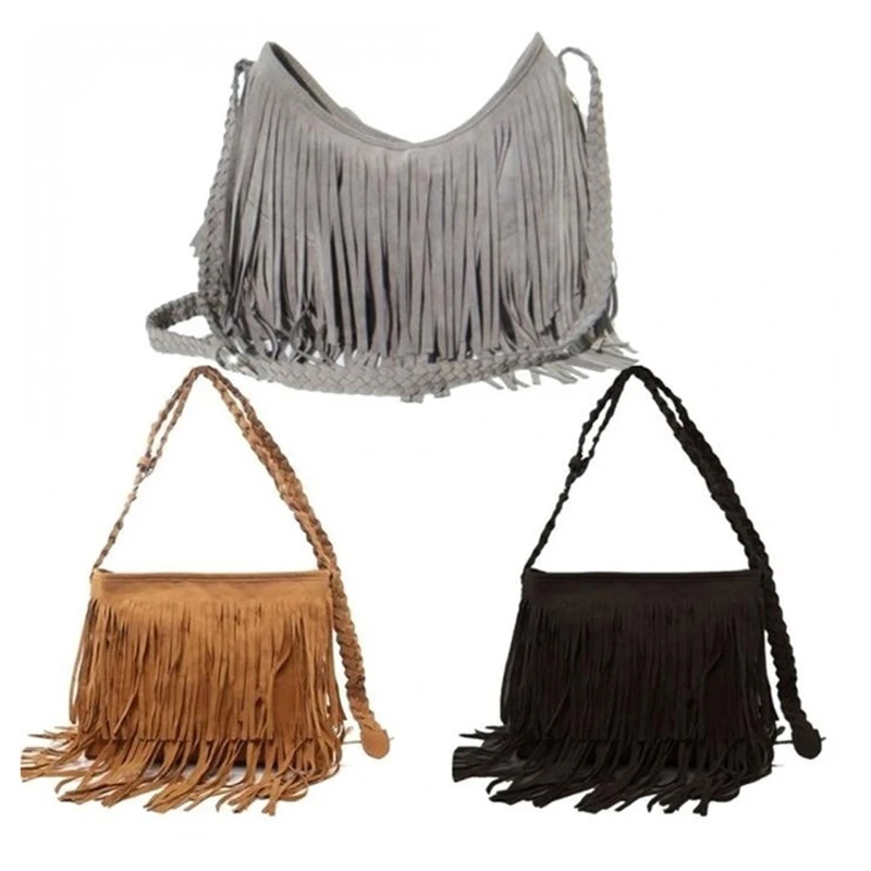 

Fashion Autumn Winter New Casual Shoulder Bags Girls Ladies Hot Sales Women Handbags Purse Messenger Tassel Mobile Phone Bag