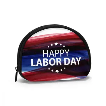 

Cosmetic Organizer Bag Happy Labor Day Poster Makeup bag Fashion Women Multifunction Beauty Bag