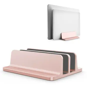 

Vertical Adjustable Laptop Stand Aluminium Portable Notebook Mount Universal Tablet Phone Holder Desk