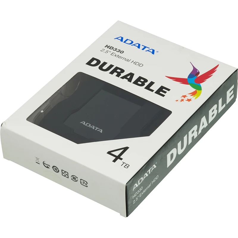 Жесткий диск A-Data USB 3.0 4Tb AHD330-4TU31-CBK HD330 DashDrive Durable 2.5" черный
