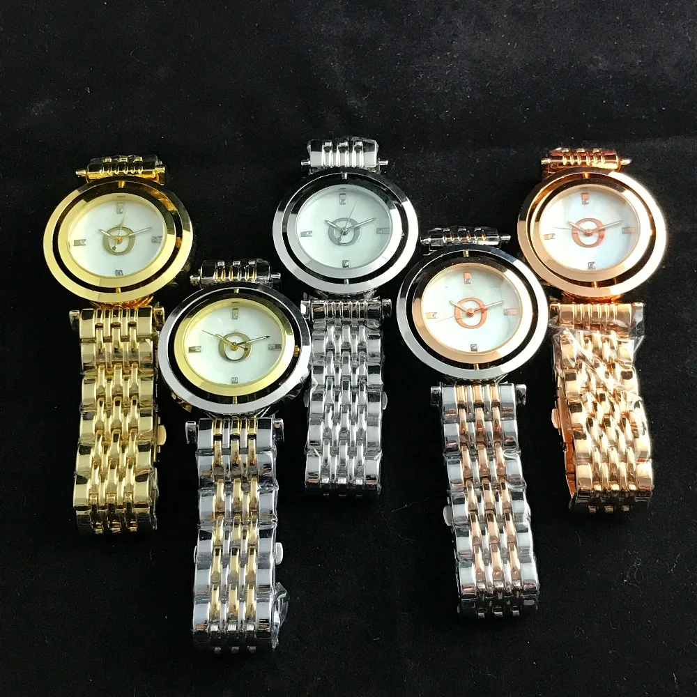 Нержавеющая сталь Для мужчин Для женщин пары Кварцевые часы, модное роскошное ювелирное украшение, подарок щедрый изысканный, очаровательный свадебные туфли