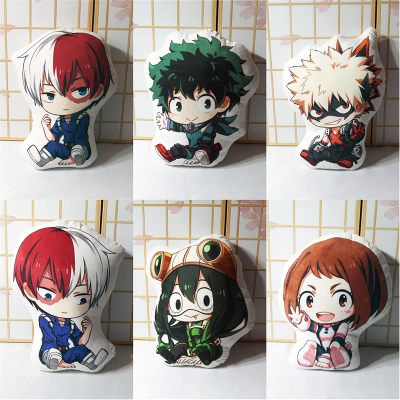 Набивные подушки из аниме Моя геройская Академия Todoroki Shoto Bakugo Katsuki мягкие игрушки