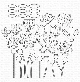 

Metal cutting dies Colorful flowers cut die mold decoration Scrapbook paper craft knife mould blade punch stencils die