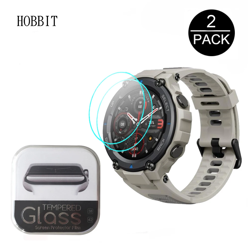 Protector de pantalla de cristal templado 9H para reloj inteligente Huami AMAZFIT t-rex TRex Pro, 2 uds.