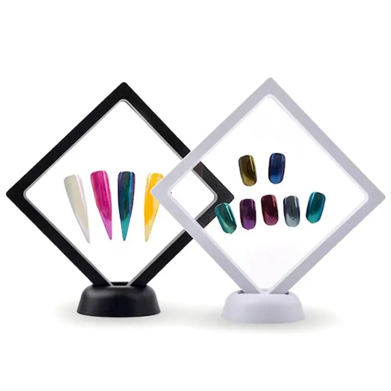 

Nail Gel Polishing Picture Frame Display Board Color Chart Standing Tool Square Model Frame For Manicure Display DIY Tool