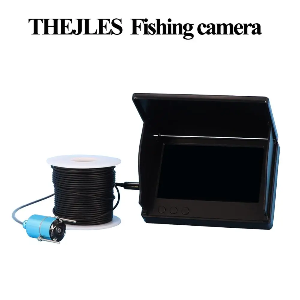 HD 200W Pixels Underwater Camera 15m Ice Fishing Cable 4.3" LCD Monitor 4PCS LED Night Vision For | Спорт и развлечения