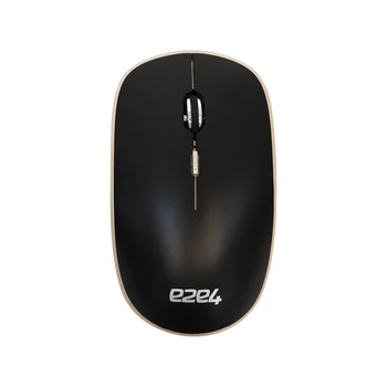 

E2e4 MS204, 1200dpi Optical LED Mouse, Wireless, USB, Black / Golden (OT-MS204GLB-WL)