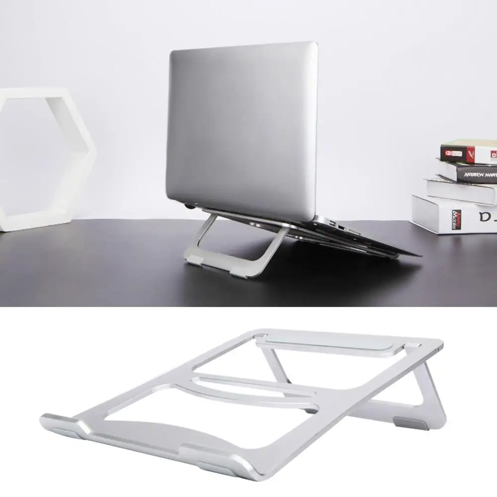 Folding Aluminum Notebook Laptop Anti slip Cooling Pad Stand Holder for font b Apple b font
