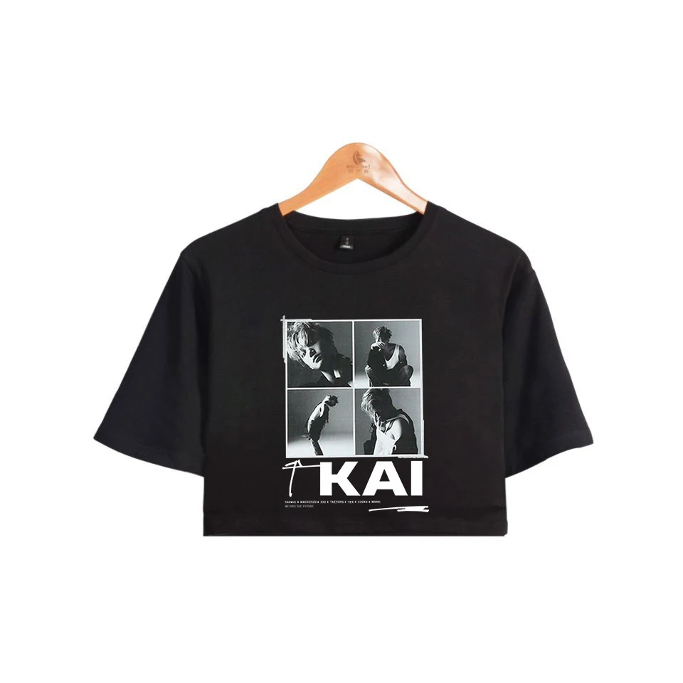 Новинка 2019 Футболка Kpop для новой команды super M женские топы с коротким рукавом и