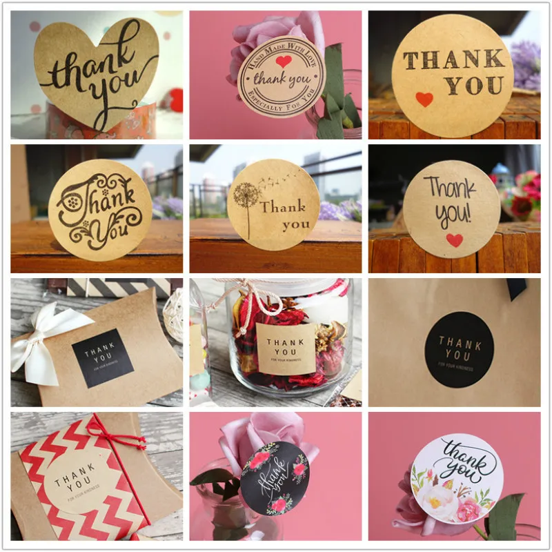 100 шт круглые квадратные этикетки конфетная упаковка уплотнительные наклейки