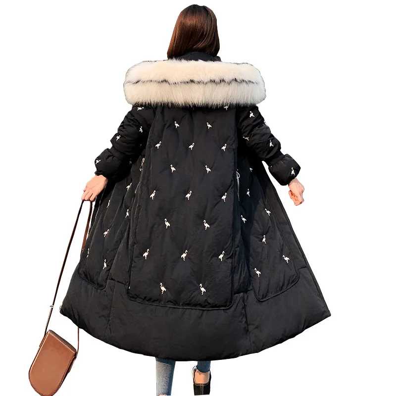 

2019 New Winter Collection Brand Fashion Thick Women Winter long Jackets Hooded Women Parkas Coats Plus Size