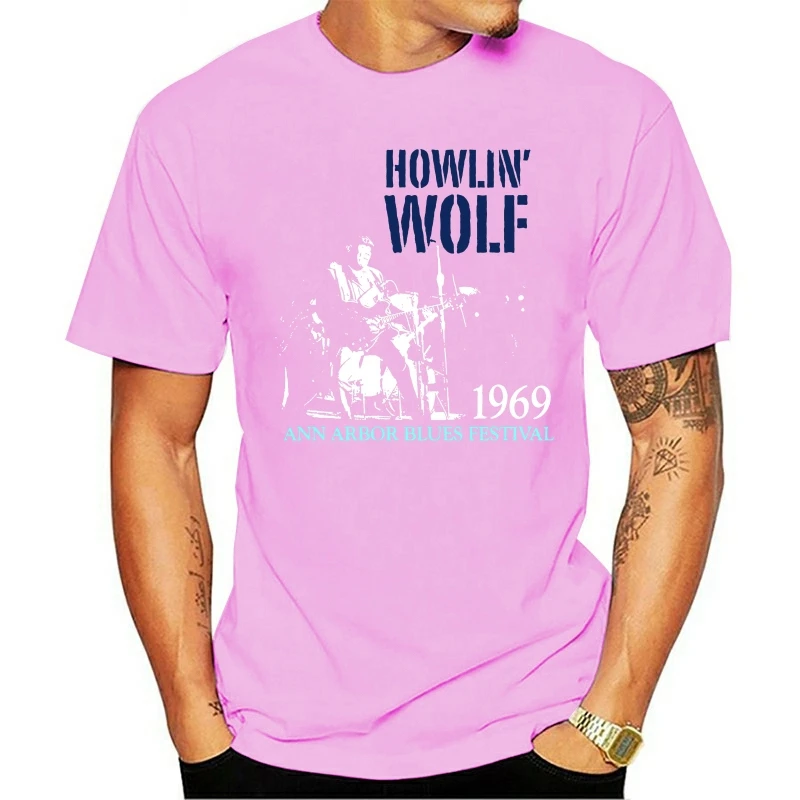 

2020 Leisure Fashion 100% cotton O-neck T-shirt Howlin lobo blues festival 1969 m l xl 2xl novo oficial