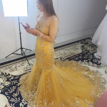 NBS019 настоящий образец роскошное кружевное вечернее платье Русалочки с пайетками вечернее платье для выпускного вечера на заказ красивое милое праздничное платье для девочек