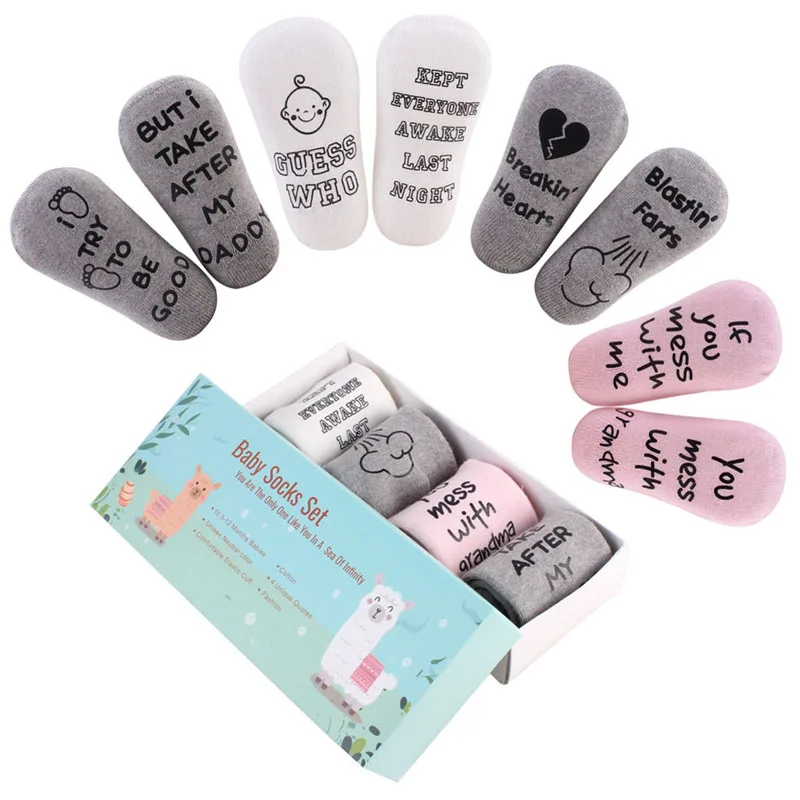 

4 Pairs newborn Baby Boys Girls Boxed Socks Unisex Baby Newborn SocksIn Gift Box Set Kids Baby Low Cut Cotton Socksbaby socks