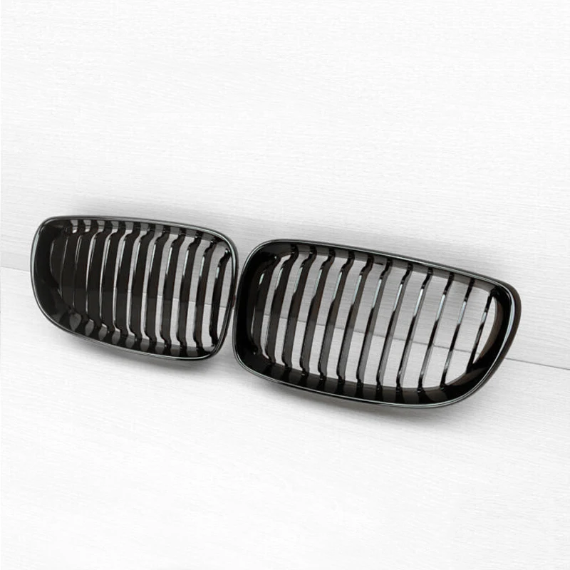 

high quality durable 2 pcs Set Grille High Quality For BMW E81 E87 08-11Accessory ABS Black for auto parts