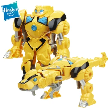 

Hasbro Transformers Rescue Bots A8237 Bumblebe Warrior Mode Dino Mode Action Figure Model Toy for Children 12cm