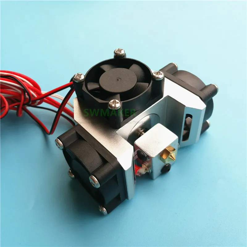 Nova Cabeça de Impressão v6 Metal Hotend Kit com Super Duto de Resfriamento Mais Dissipador de Calor Circular v6 Mais 3010 Ventiladores Undate para Titan Um2